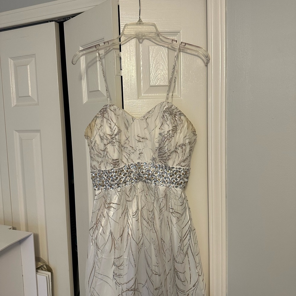 Cachet White Sparkle Dress